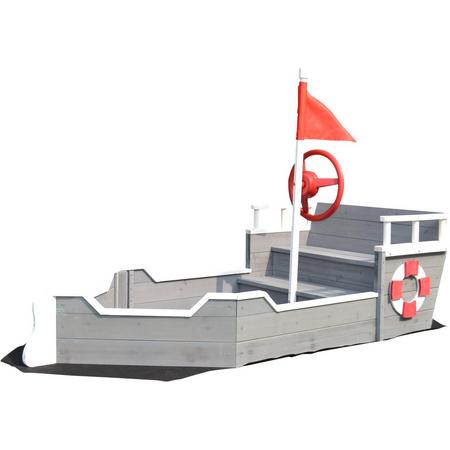 Rijoka Zandbak Schip Boot | Speeltoestel 1950 x 940 x 1355mm